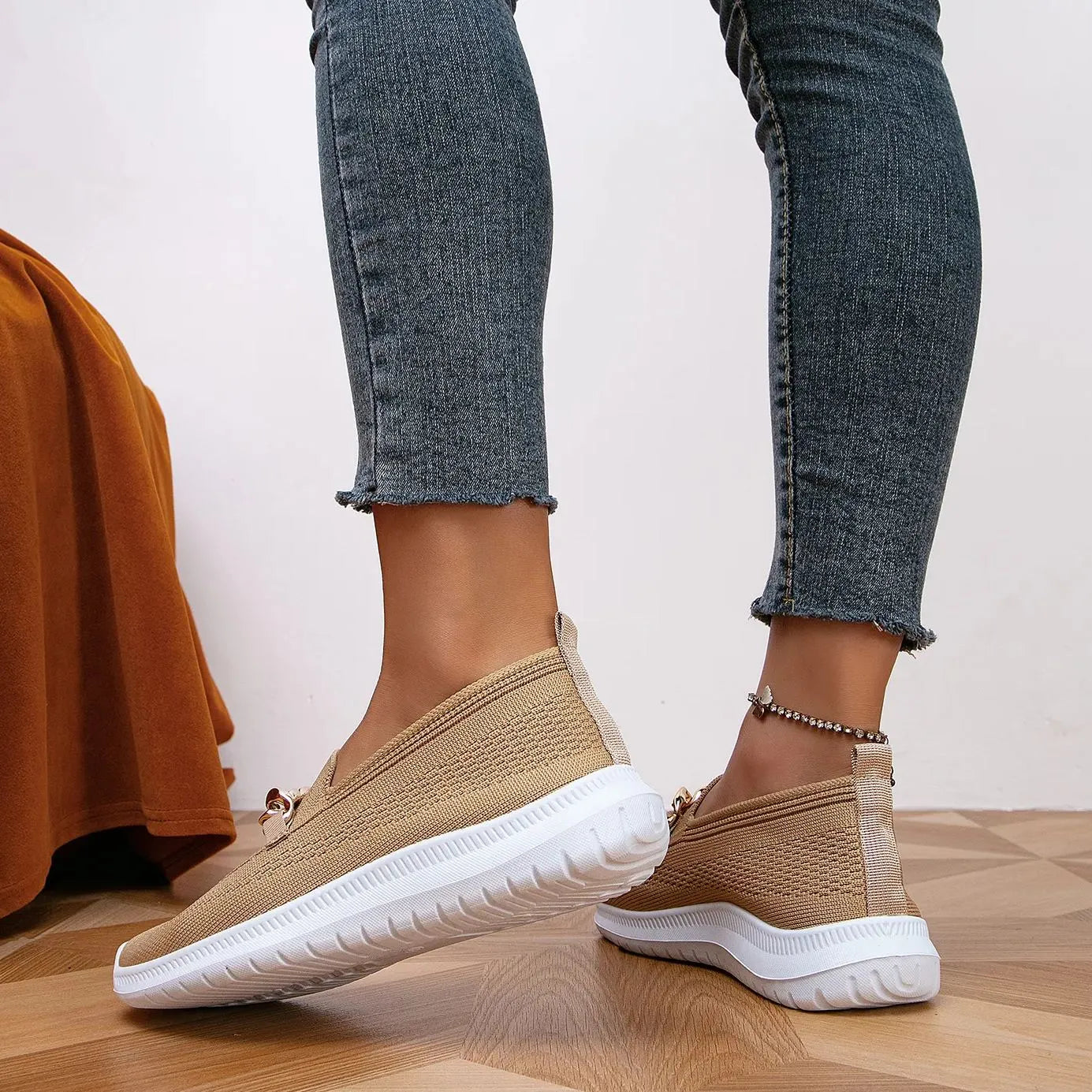 Cara - Sommerliche Gestrickte Hohle Flache Schuhe Schwarz