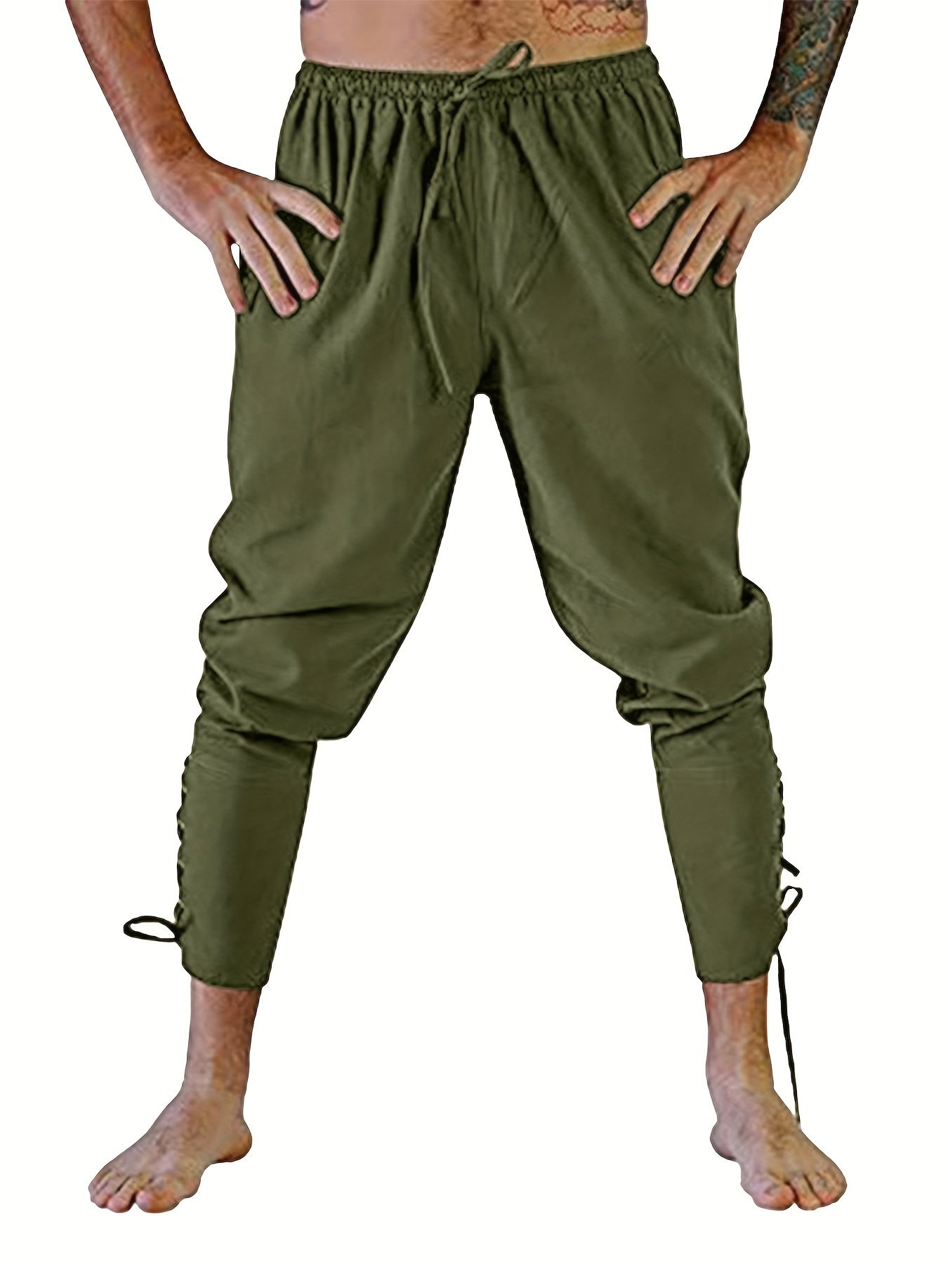 Schwarze Renaissance-Hose - Dereck