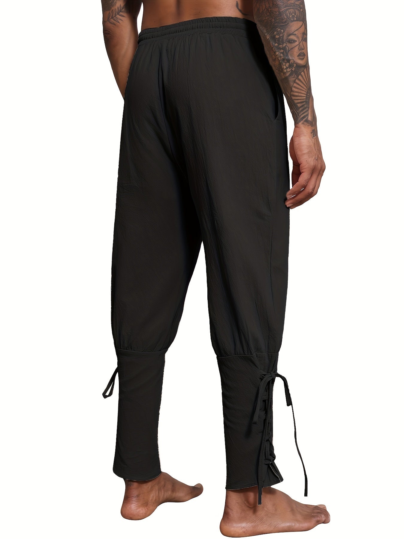 Schwarze Harem-Piratenhose - Ronny