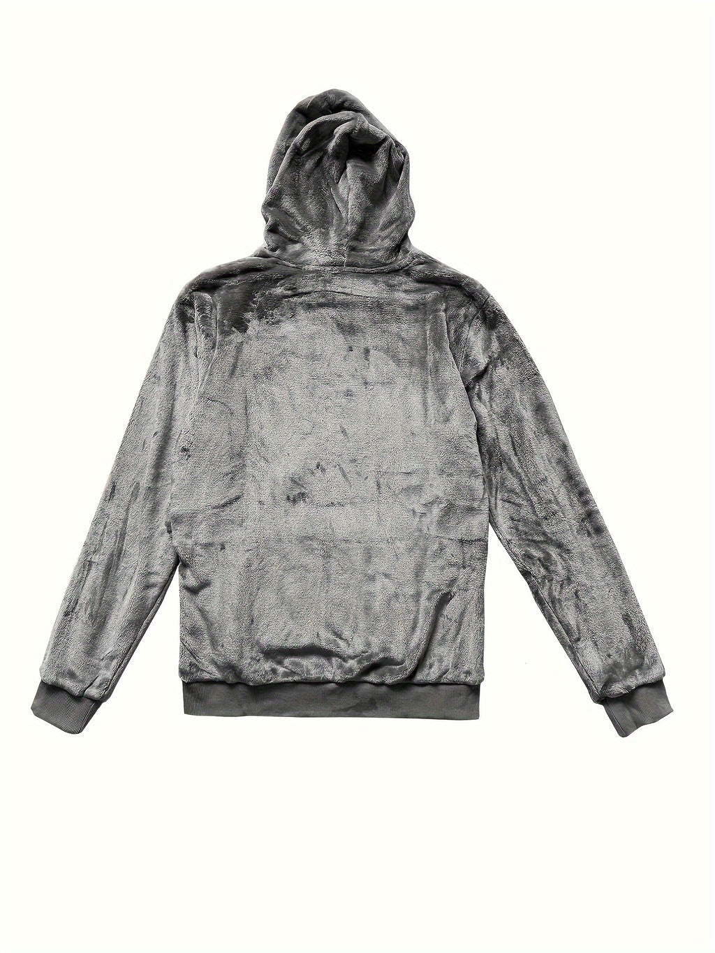 Schwarze Kapuzenjacke mit Plüschfutter - Leon