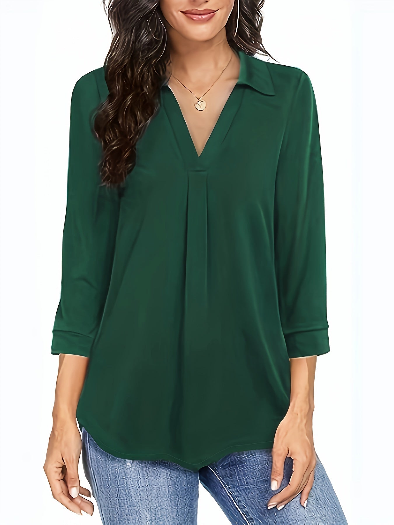 Rote Tunika Bluse - Sophie