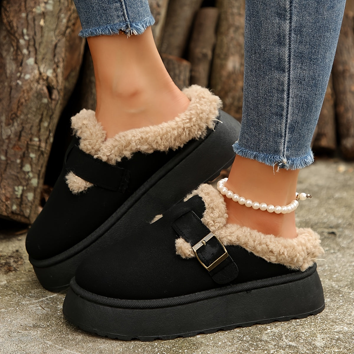 Dunkelbraune Winter Sneakers - Noor
