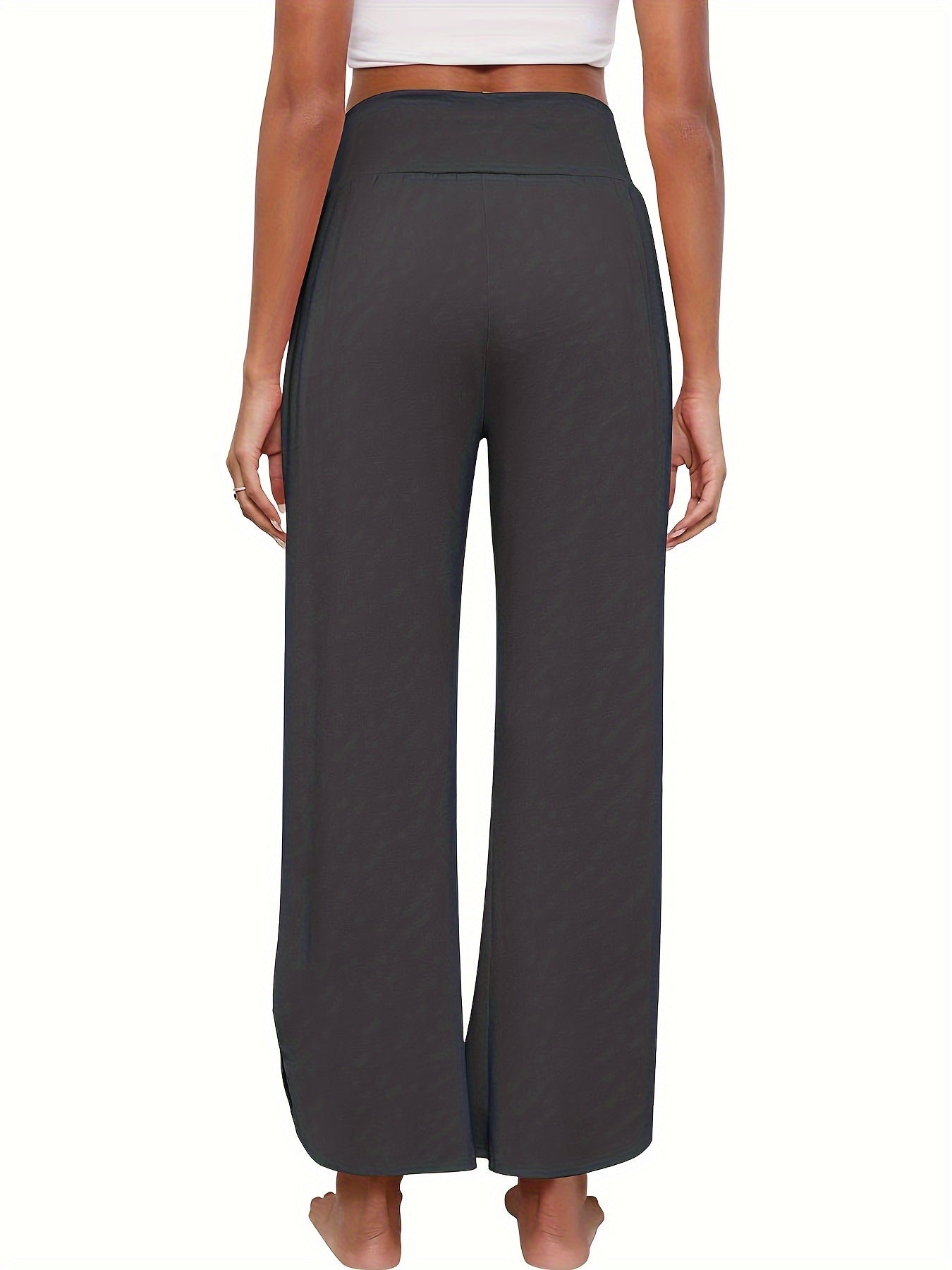Schwarze Plus Size Rüschentaschen-Hose - Julia