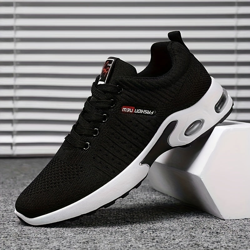 Schwarz-Rote Atmungsaktive Sneakers - Max