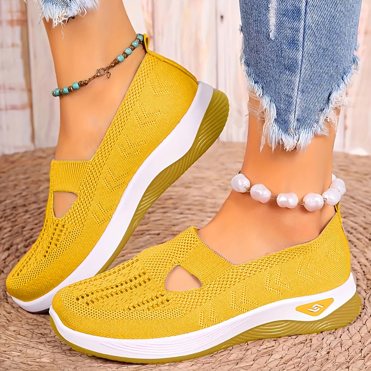 Rote Leichte Slip-On Sneakers - Ruby