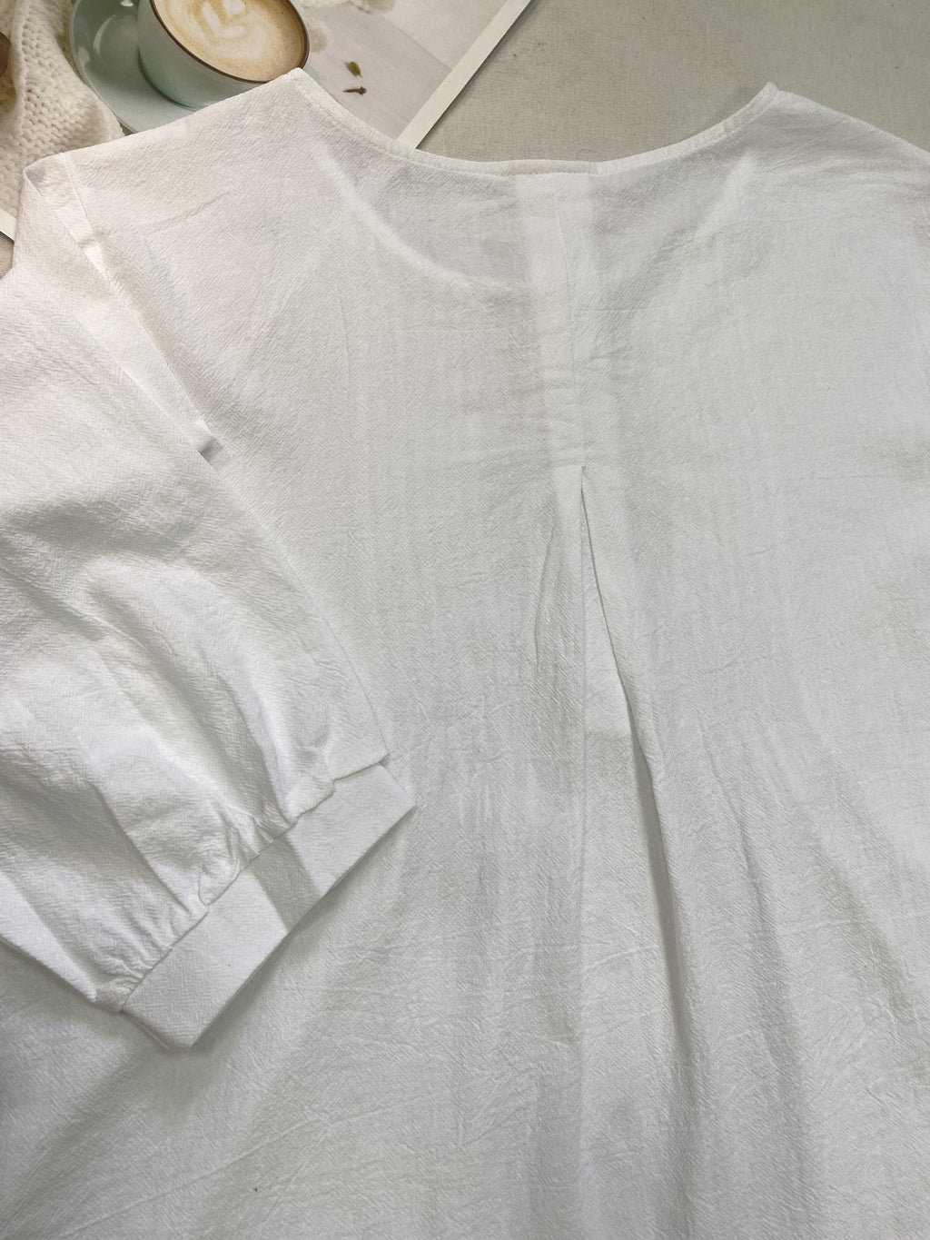 Rosa Knopf-Front Bluse - Sophie