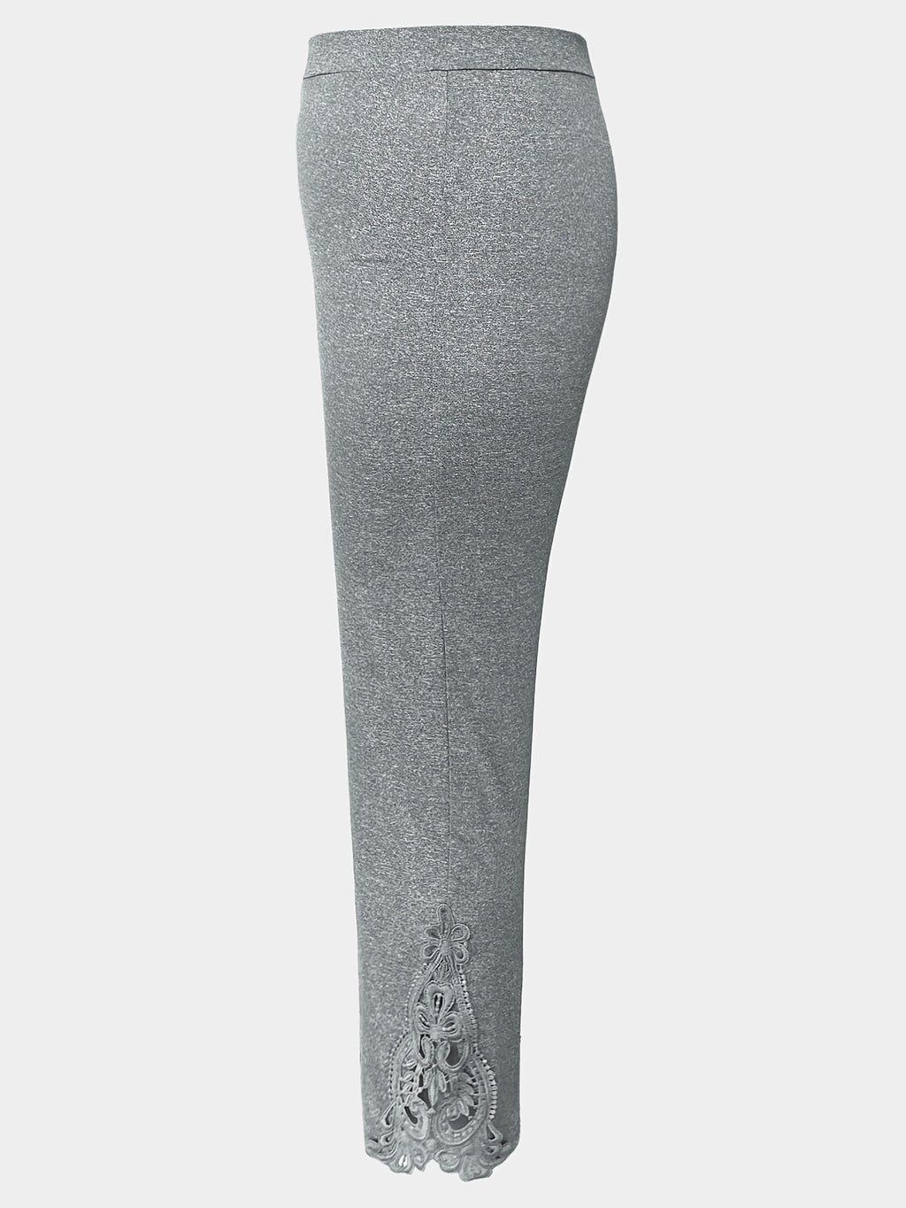 Marineblaue Plus Size Leggings mit Kontrastspitze - Lea