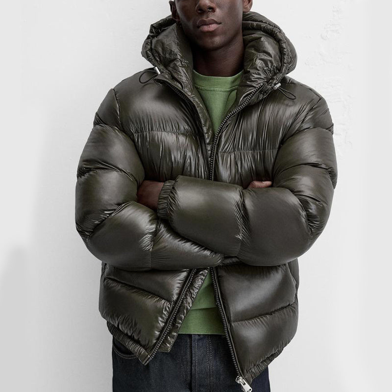 Warme Winter-Steppjacke Schwarz - Elias