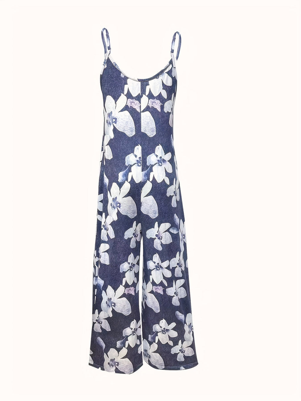 Khaki Allover-Print Jumpsuit - Lara