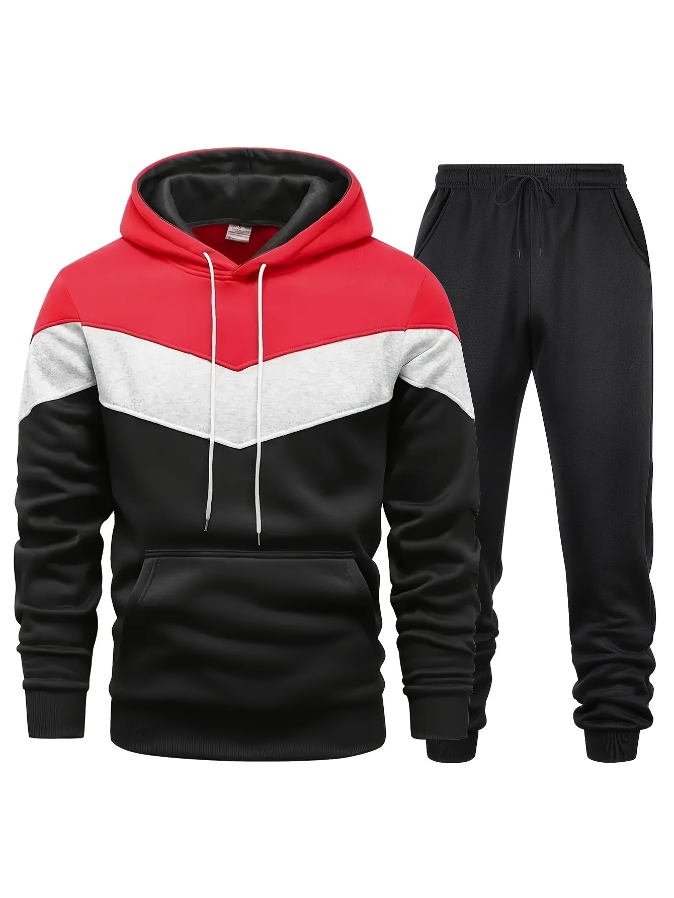 Zweiteiliges Sport-Set Weiß – Leo