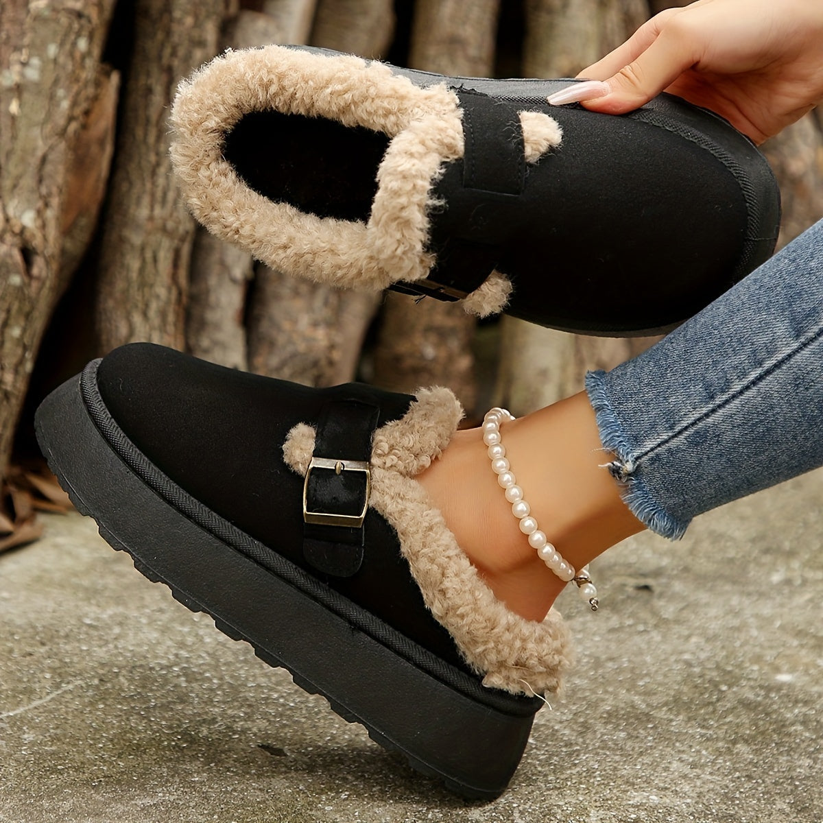 Dunkelbraune Winter Sneakers - Noor