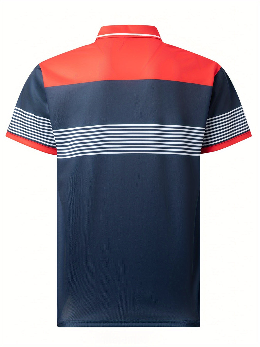 Marineblaues Color Block Golfshirt - Tom