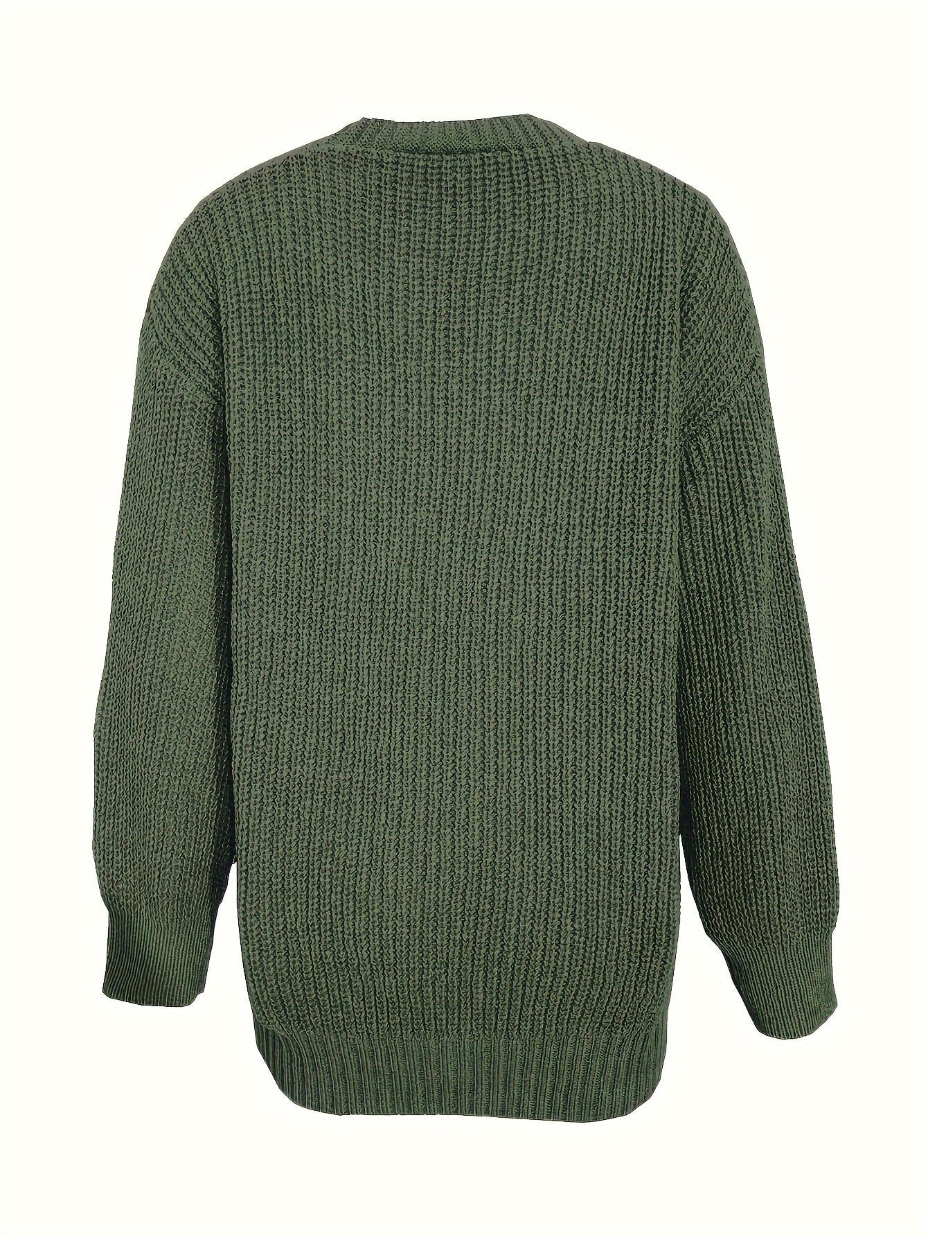 Kaffeefarbene Strickjacke mit Knöpfen - Lise
