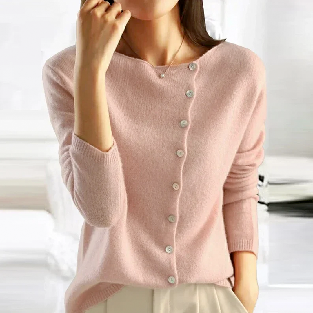 Grauer Strick-Cardigan - Shiela