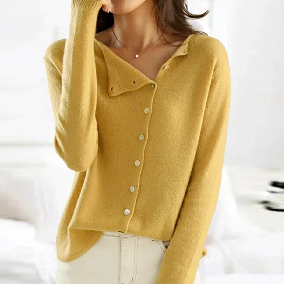 Grauer Strick-Cardigan - Shiela