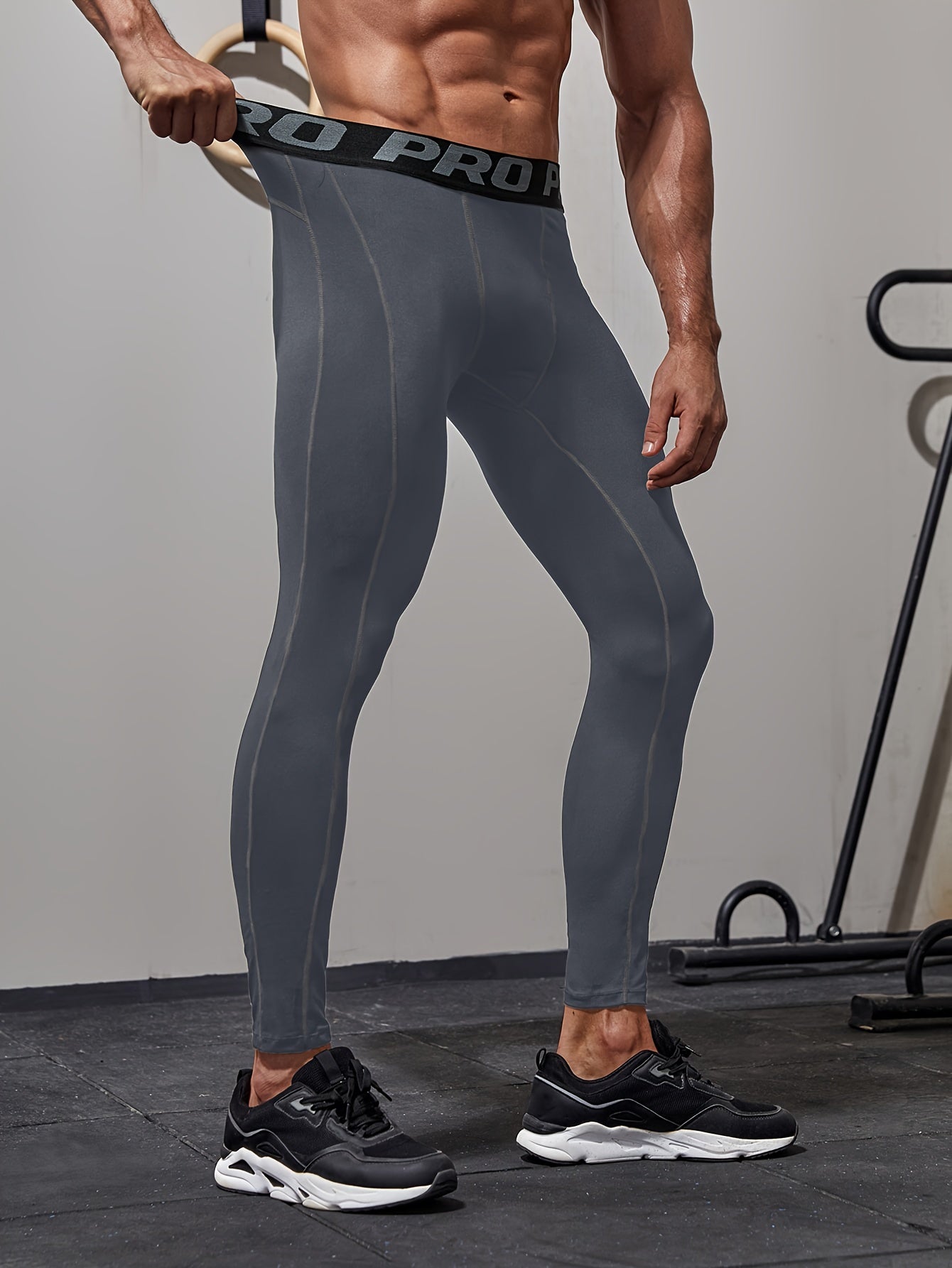 Schwarze Kompressions-Leggings - Wendell