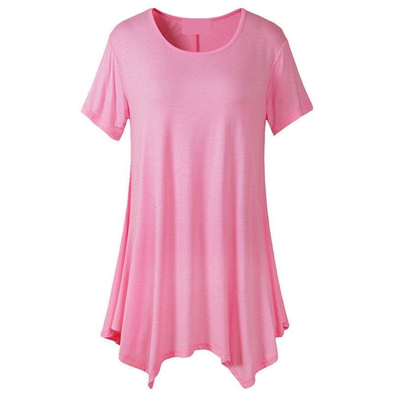 Blaues Oversize Baumwoll-T-Shirt - Sophie