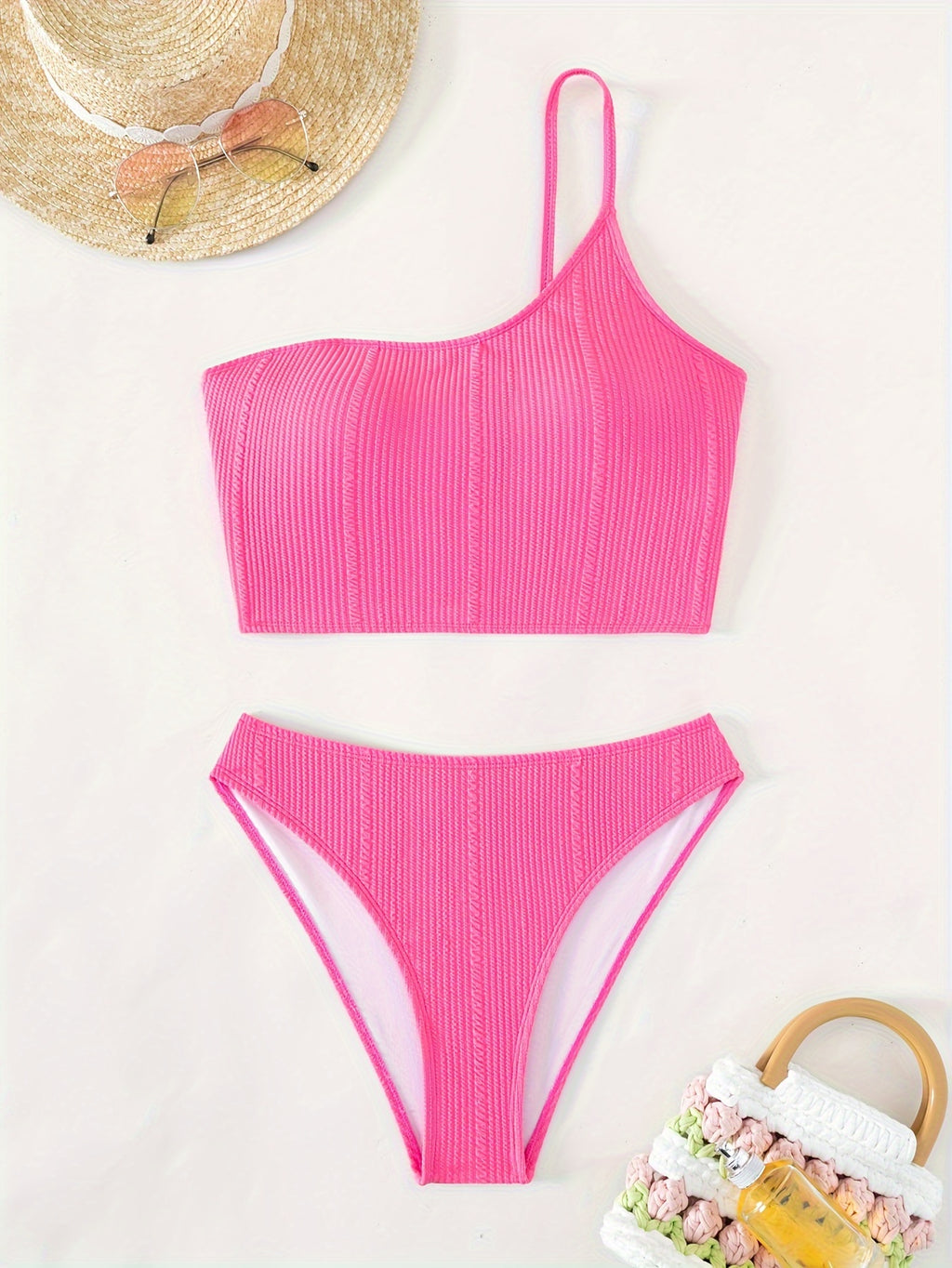 Rosa One-Shoulder Tankini-Set - Mia