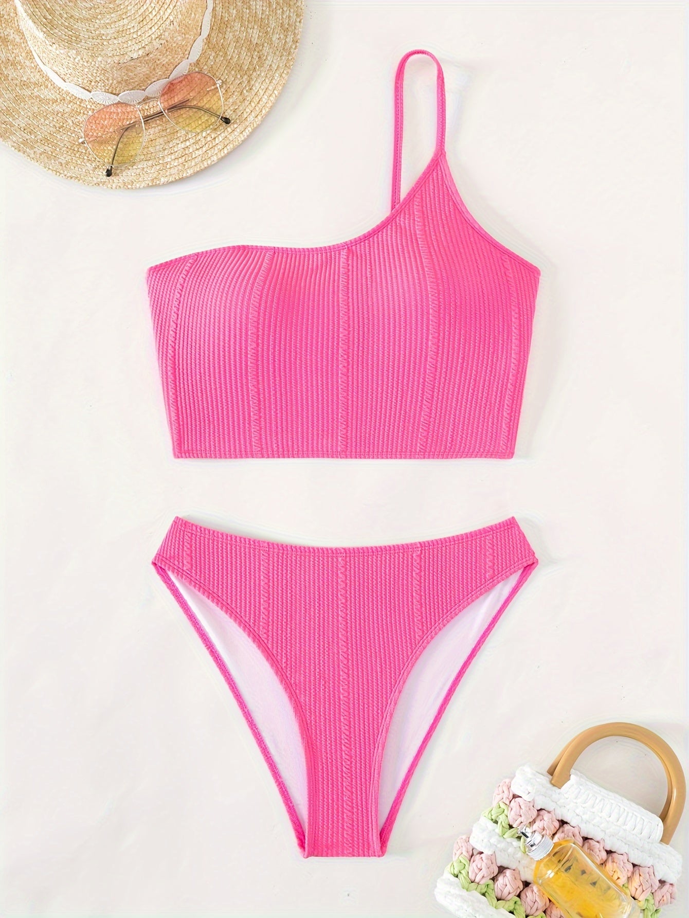 Rosa One-Shoulder Tankini-Set - Mia