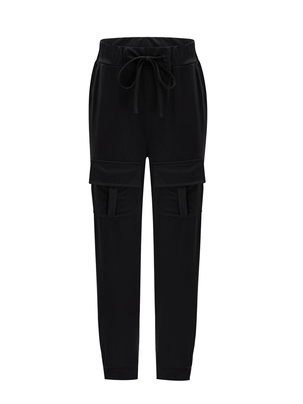 Dunkelgraue Plus Size Cargo Hose - Lina