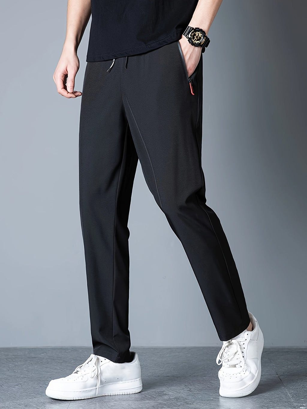 Schwarze Ultraleichte Sport-Jogginghose - Elvis