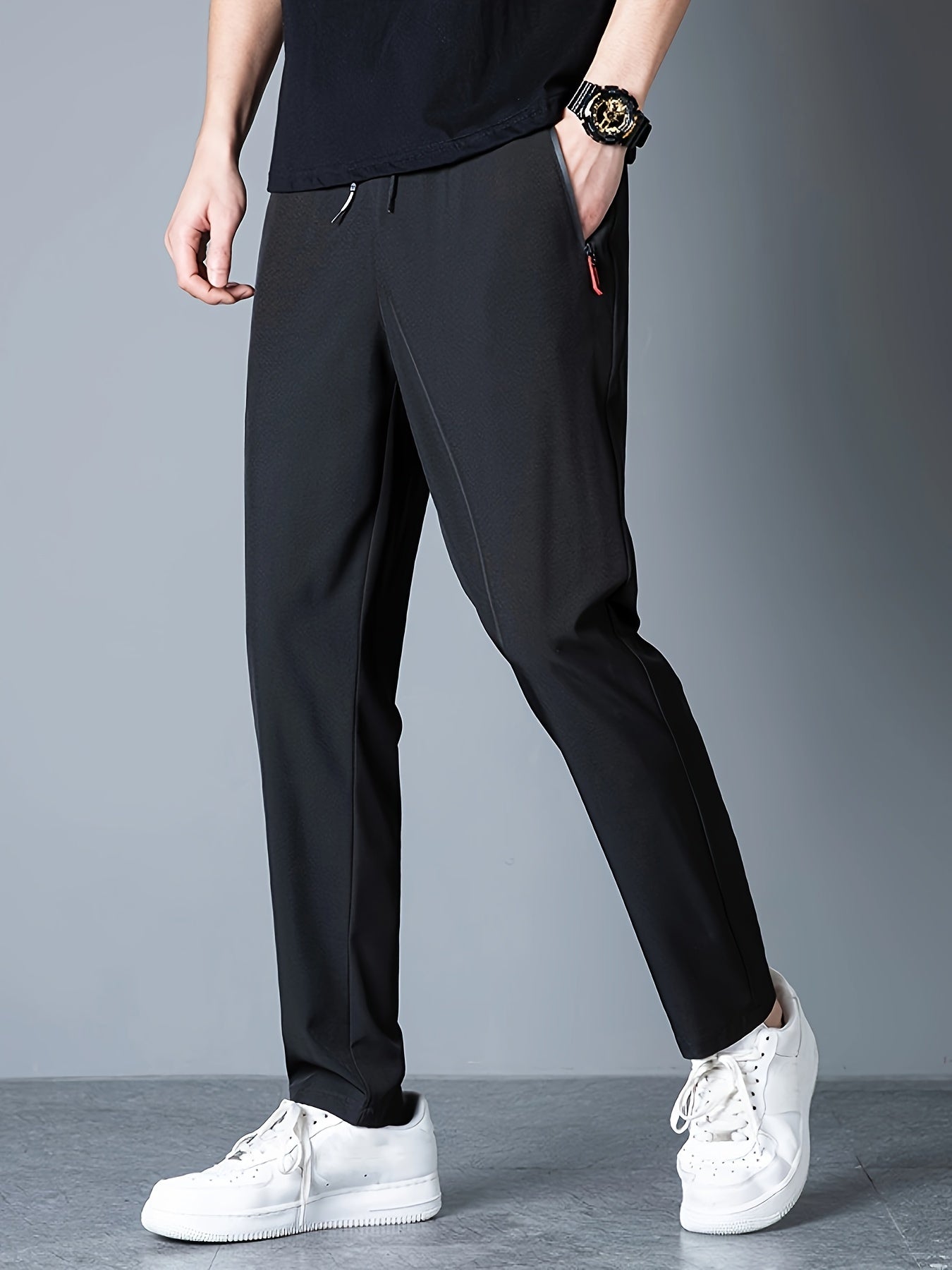 Schwarze Ultraleichte Sport-Jogginghose - Elvis