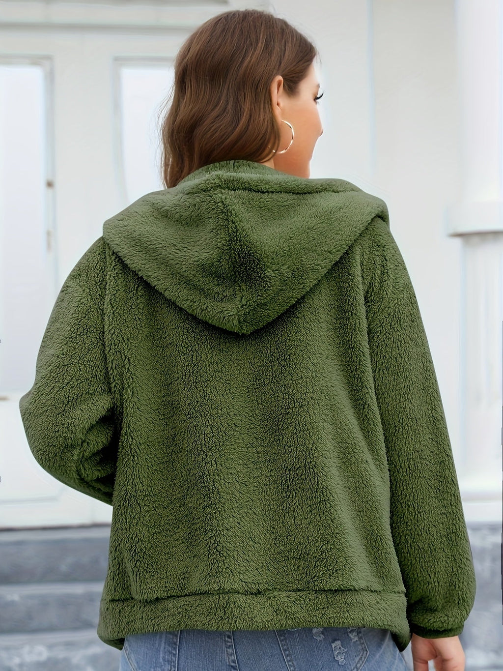 Kamel Fleece Kapuzenjacke - Lotte