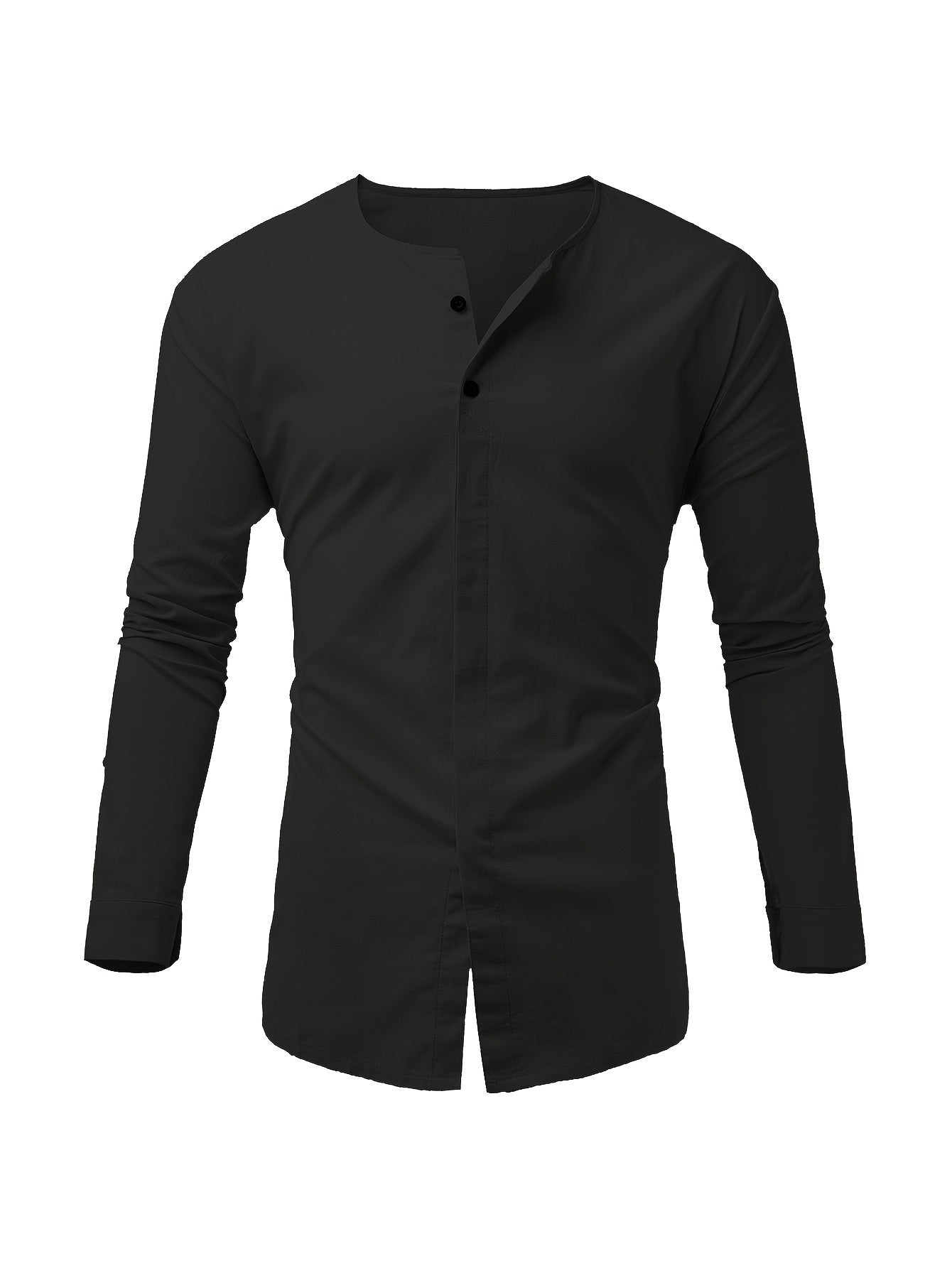 Weißes Langarm-Crewneck-Shirt - Ben