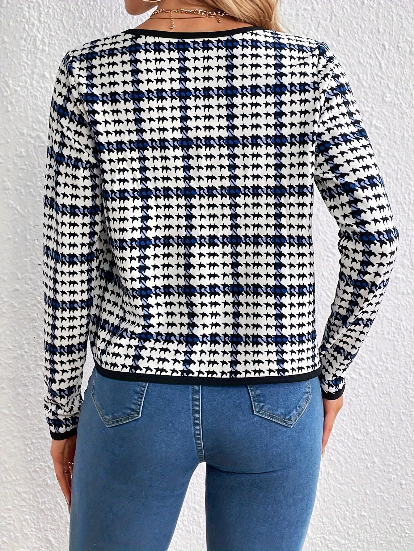 Weiße Karierte Blazer - Sophie