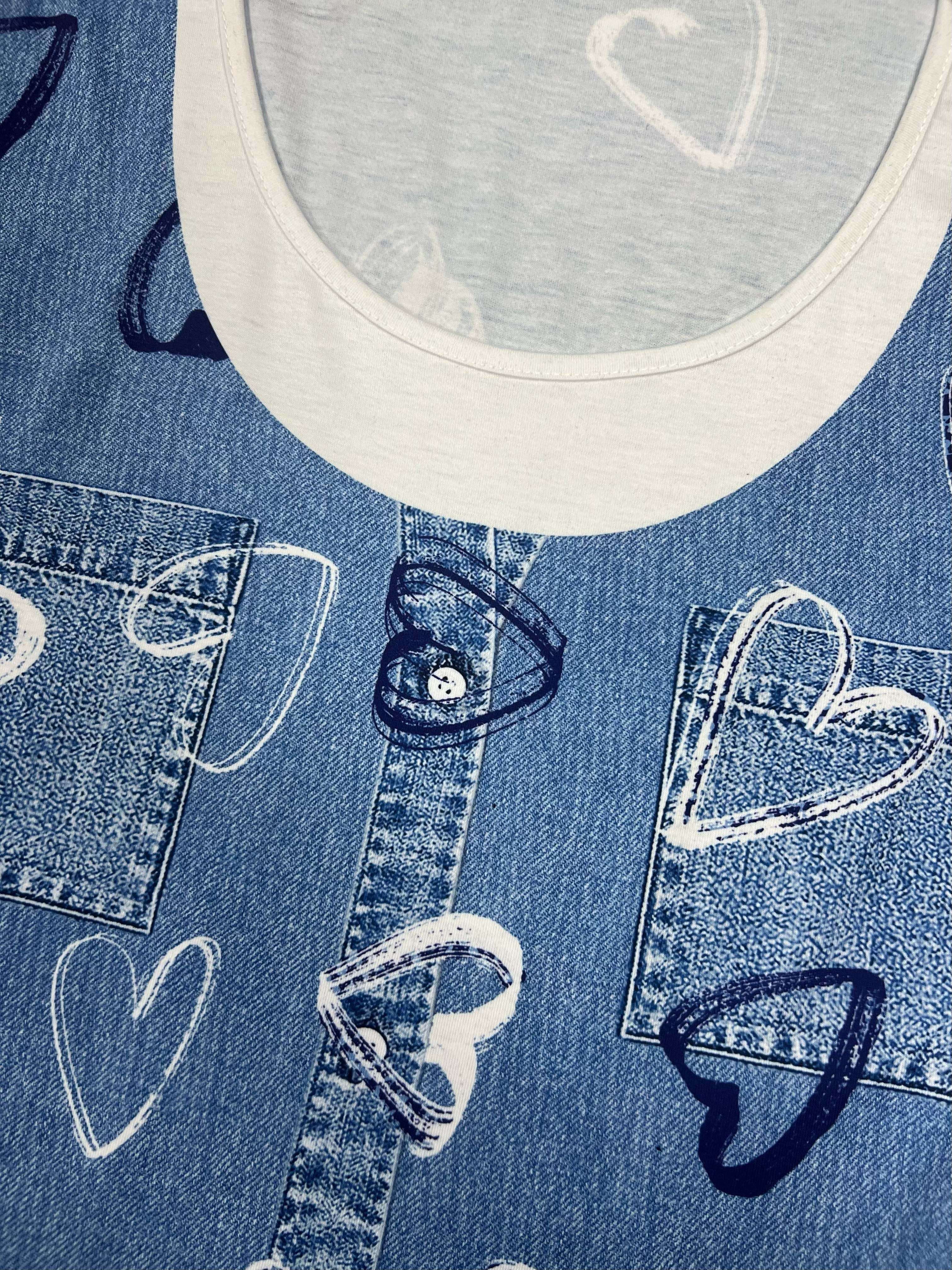 Blaues Plus Size Tankkleid - Jana