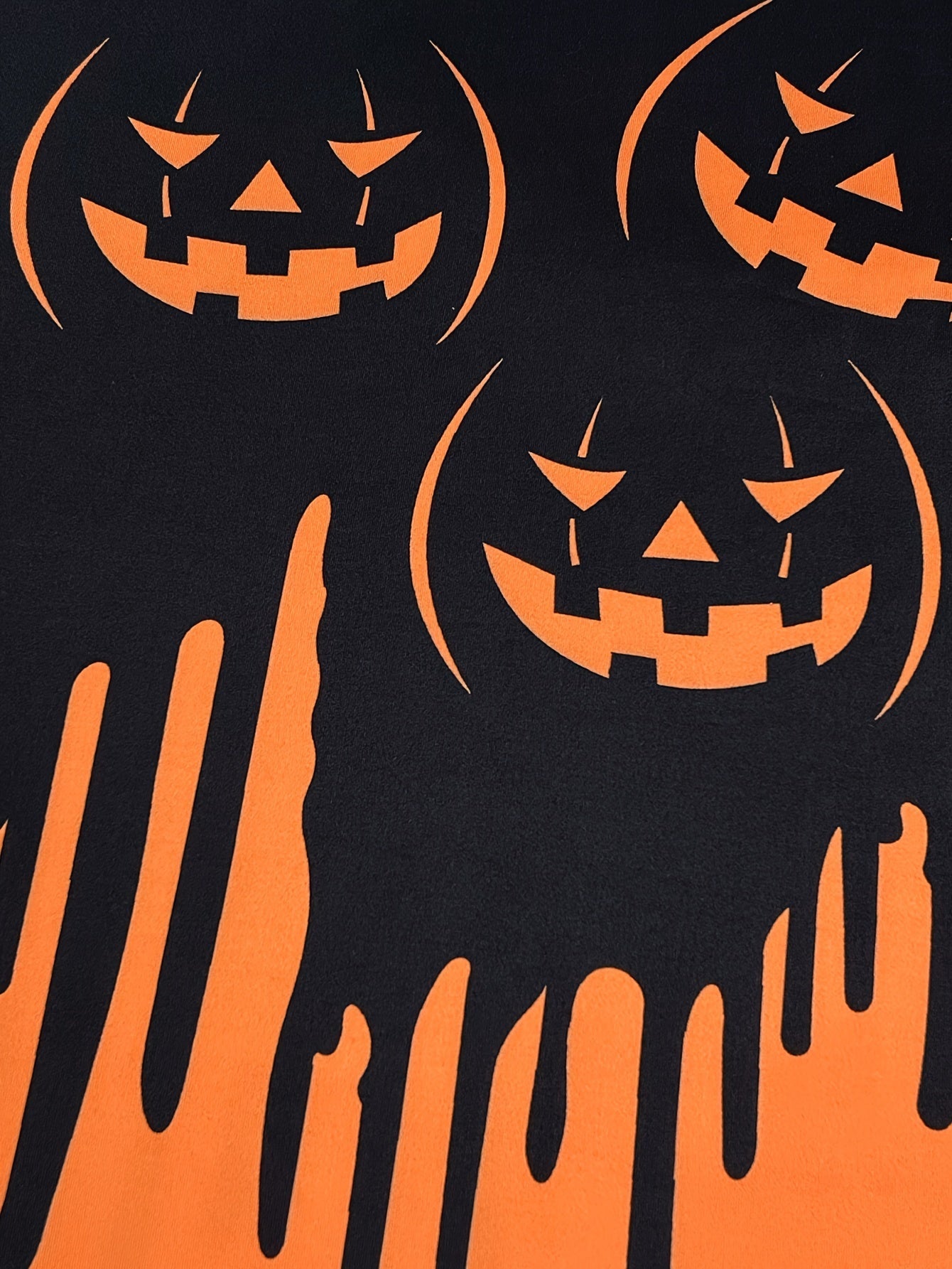 Orangenes Kürbisprint T-Shirt - Sofie