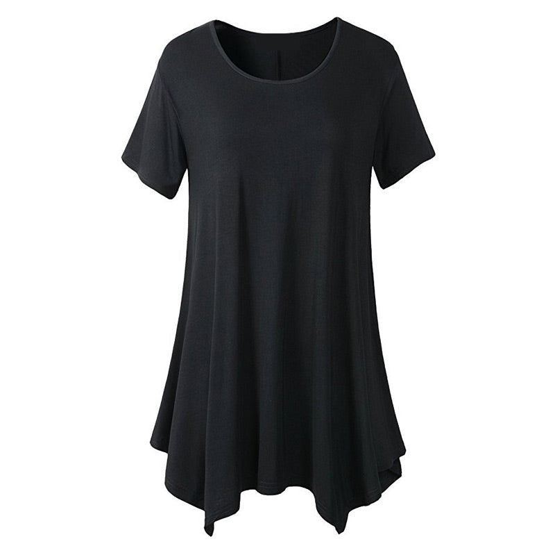 Blaues Oversize Baumwoll-T-Shirt - Sophie