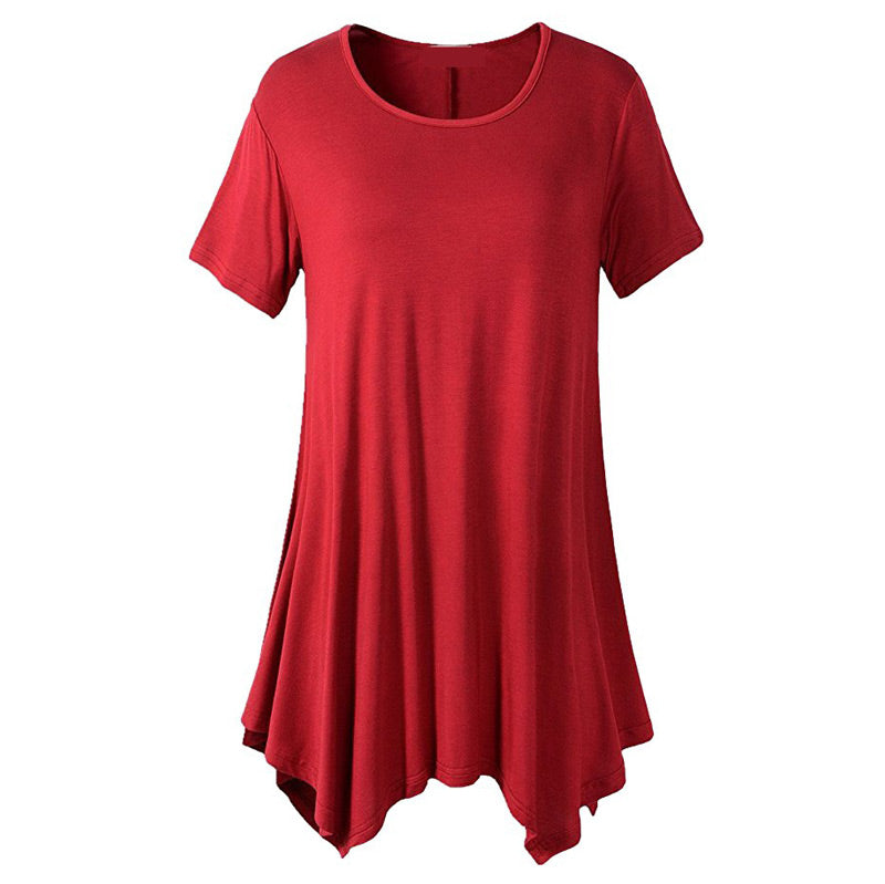 Blaues Oversize Baumwoll-T-Shirt - Sophie