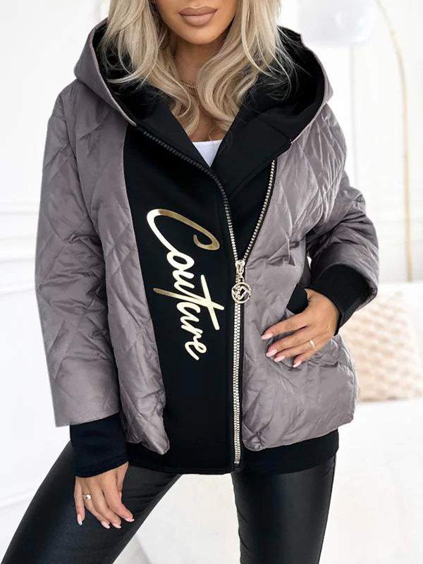 Damen Stilvolle Jacke Grau - Ella