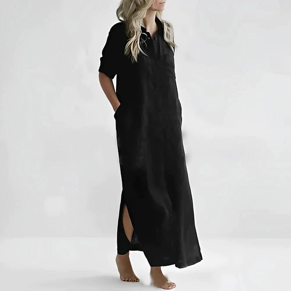 Luna - Grünes Trendiges Sommerkleid
