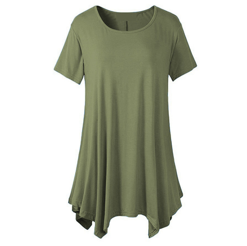 Blaues Oversize Baumwoll-T-Shirt - Sophie