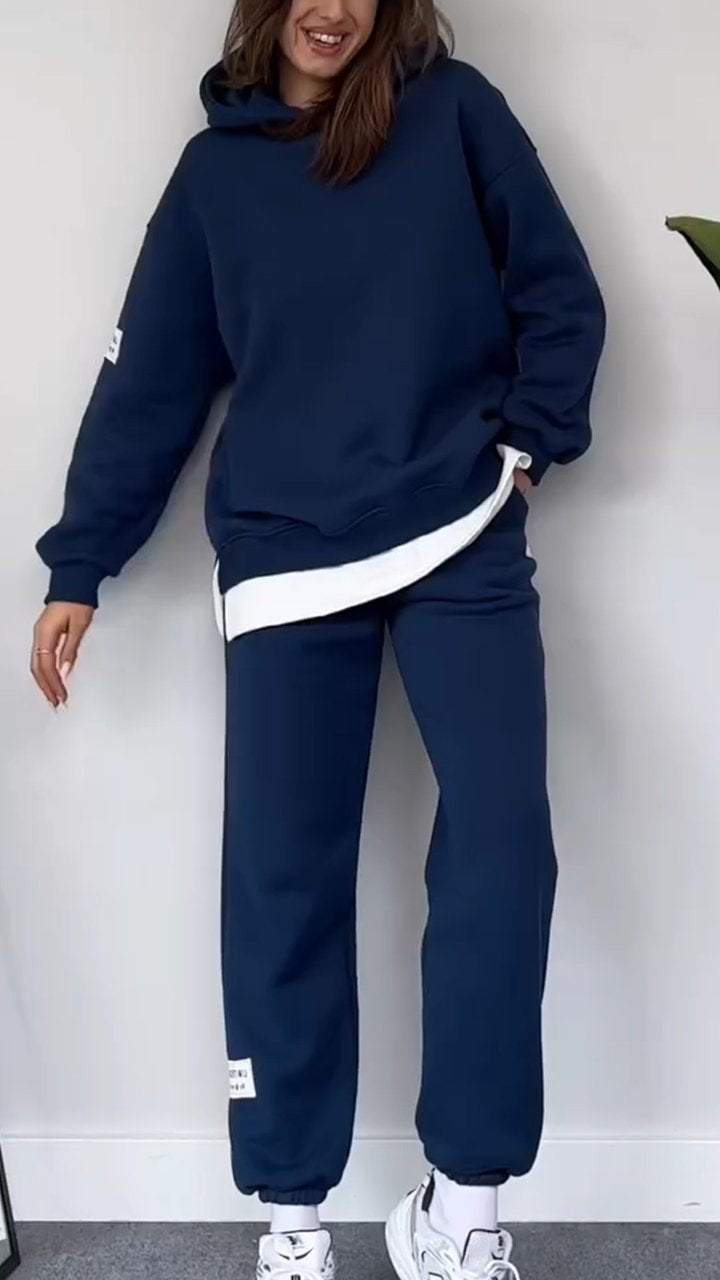 Grünes Kapuzenpullover-Set - Lea