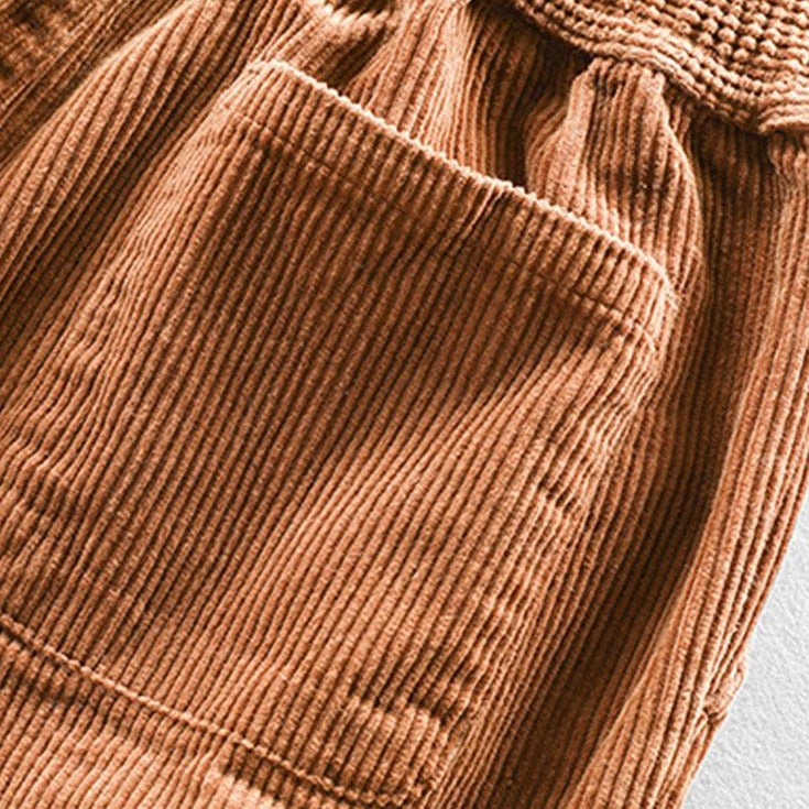 Braune Cropped Cordhosen - Matteo