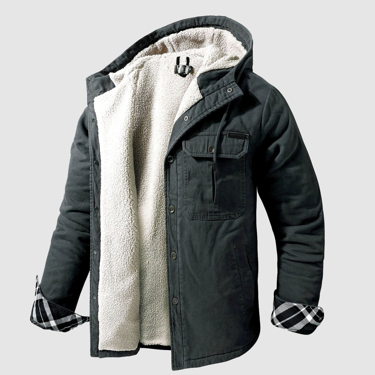 Schwarze Gepolsterte Jacke - Sven