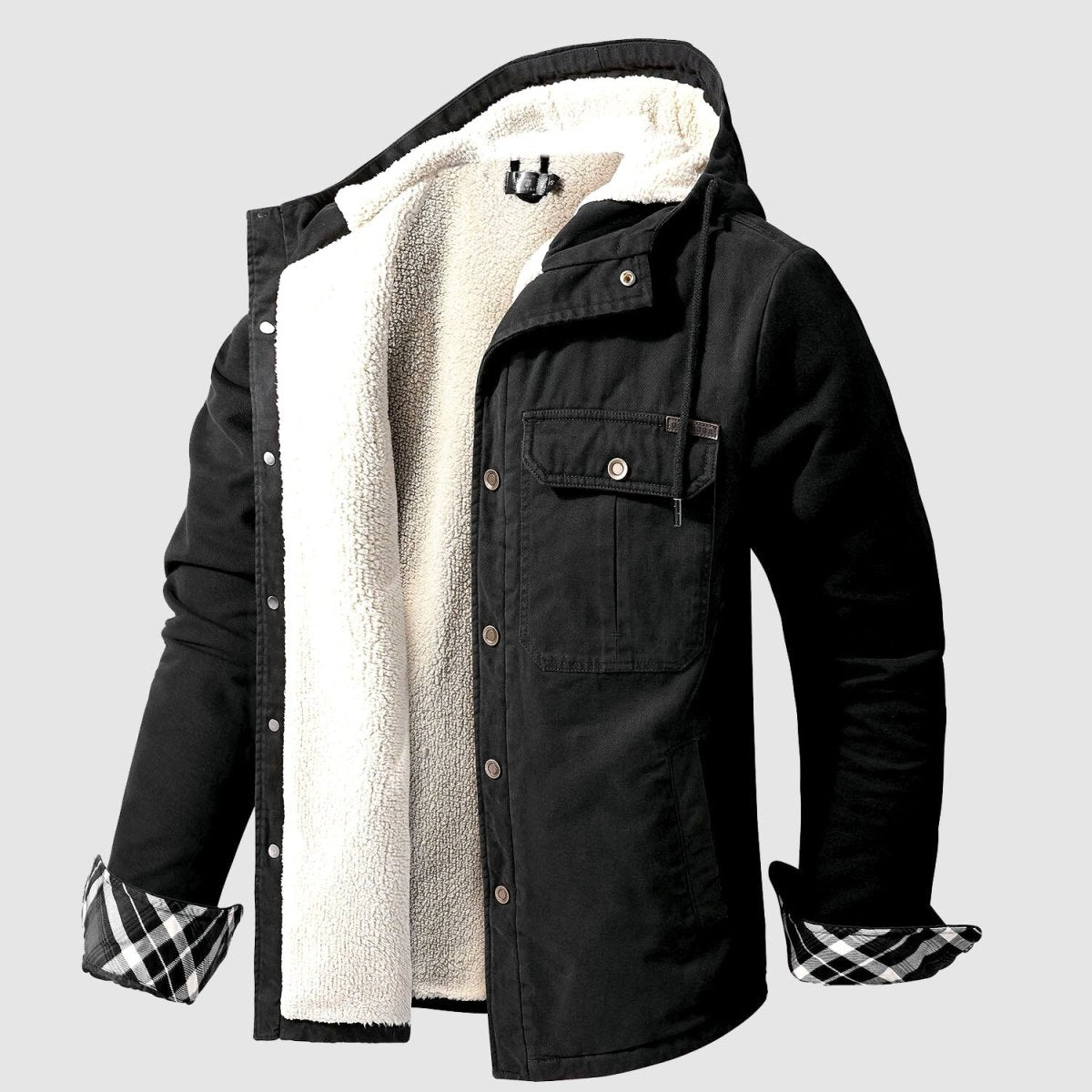 Schwarze Gepolsterte Jacke - Sven
