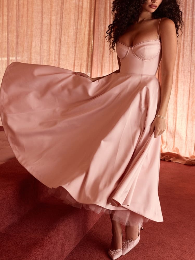 Ballerina Rosa Midikleid - Clara