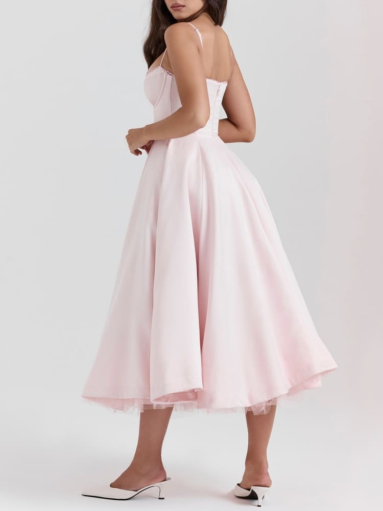 Ballerina Rosa Midikleid - Clara