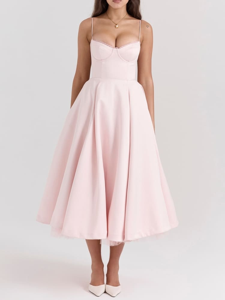 Ballerina Rosa Midikleid - Clara