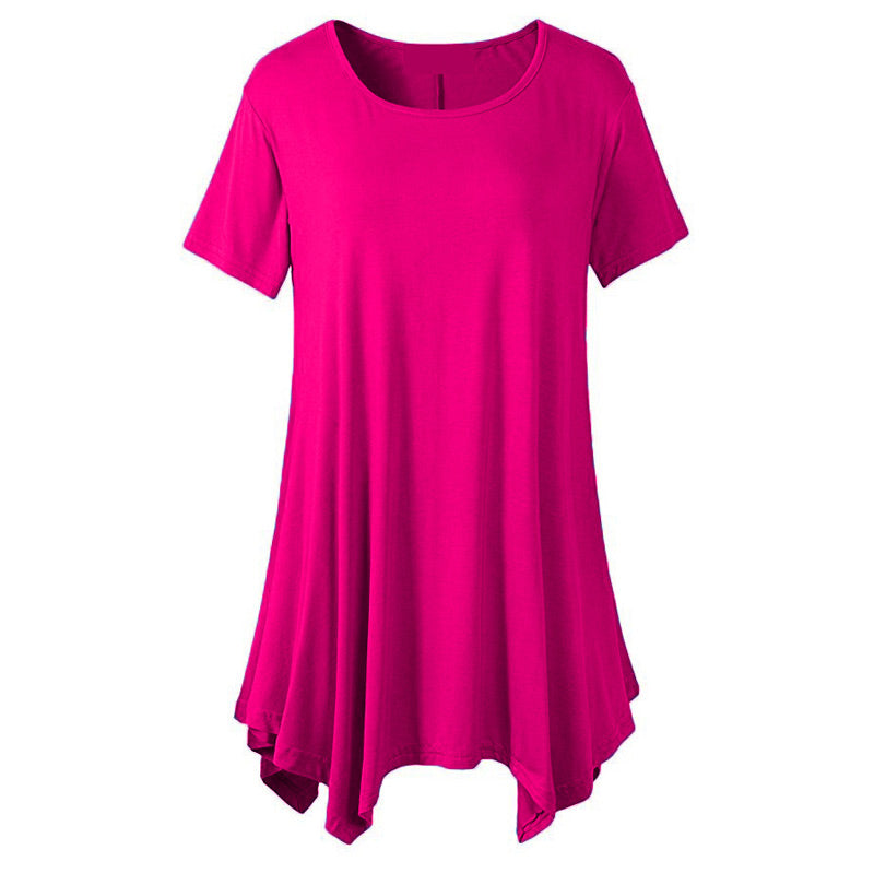 Blaues Oversize Baumwoll-T-Shirt - Sophie