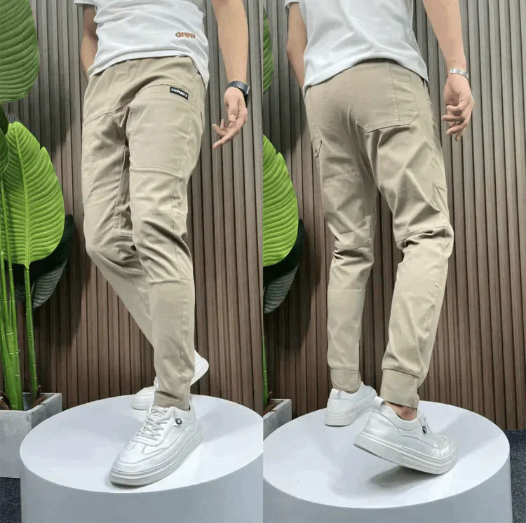 Stretch Cargo-Hose Grau - David
