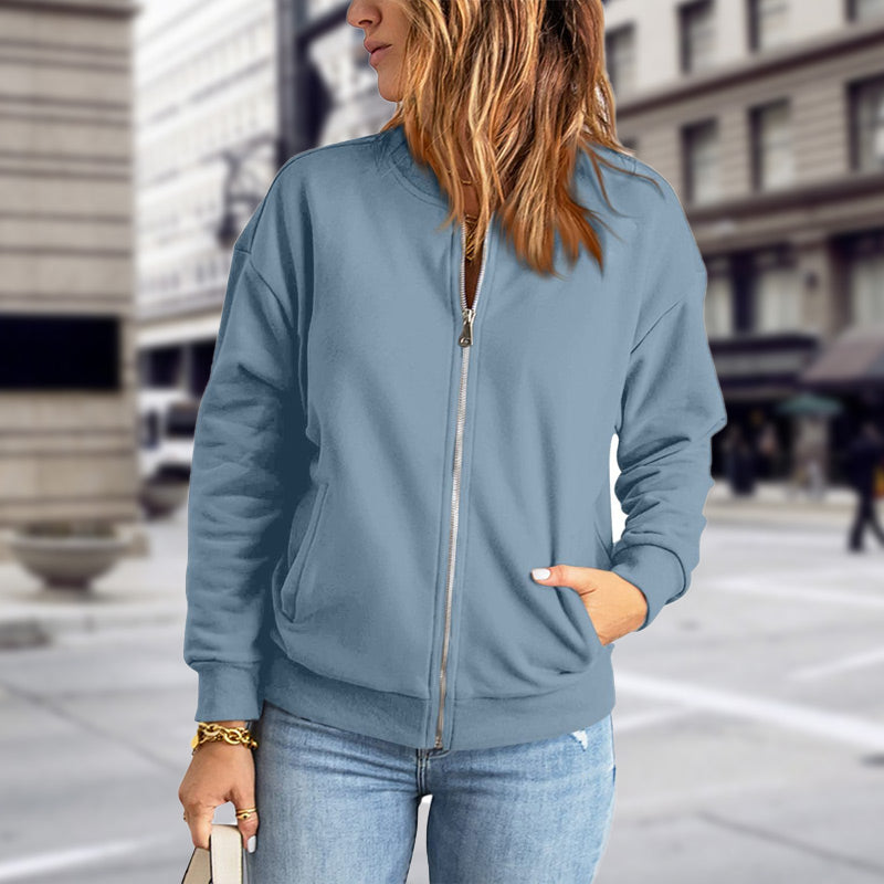 Grüne Reißverschlussjacke – Ella