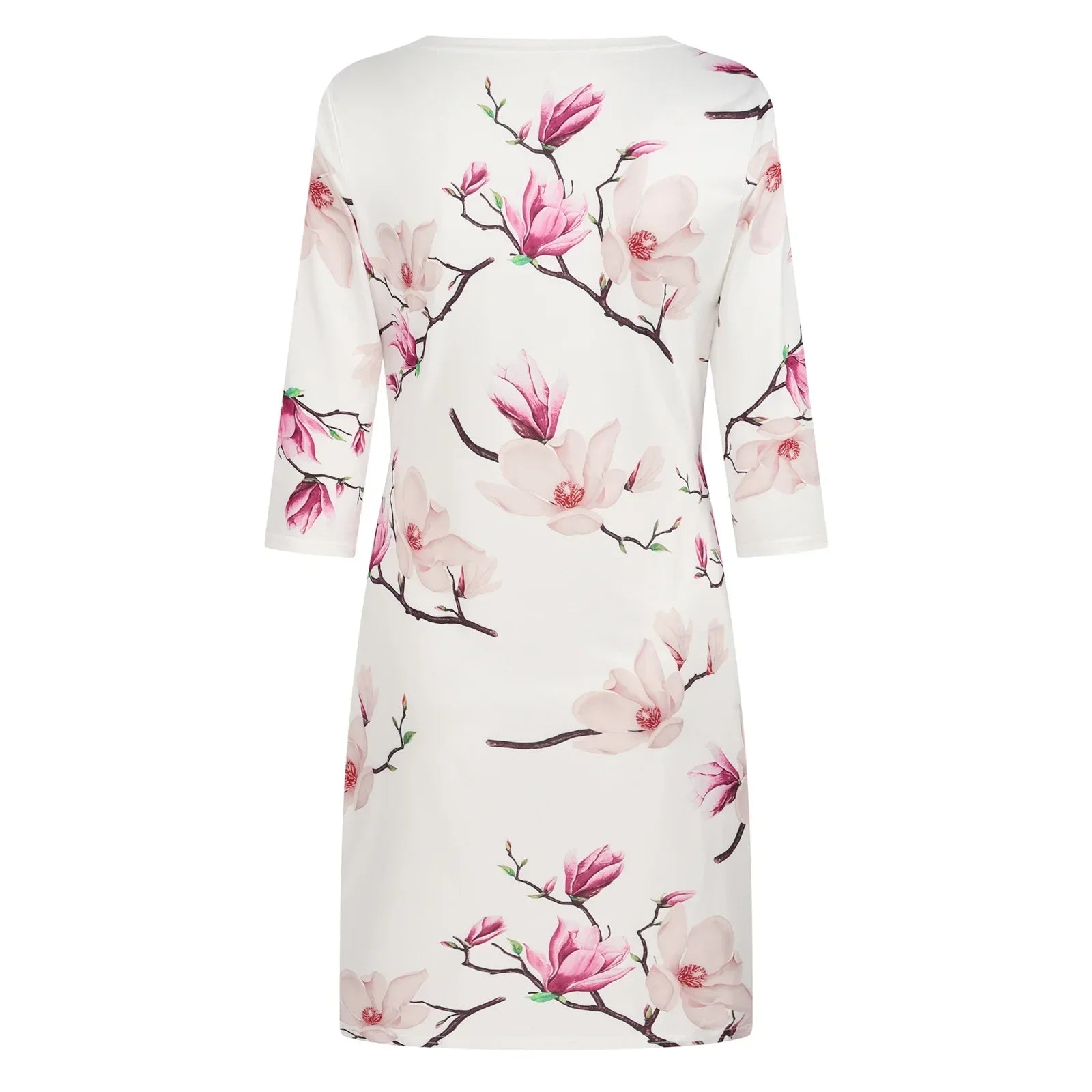 Rotes Kleid mit Blumenprint - Marisa