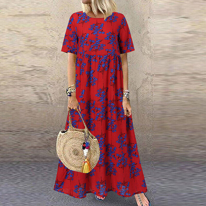Grünes Boho Kleid - Elena