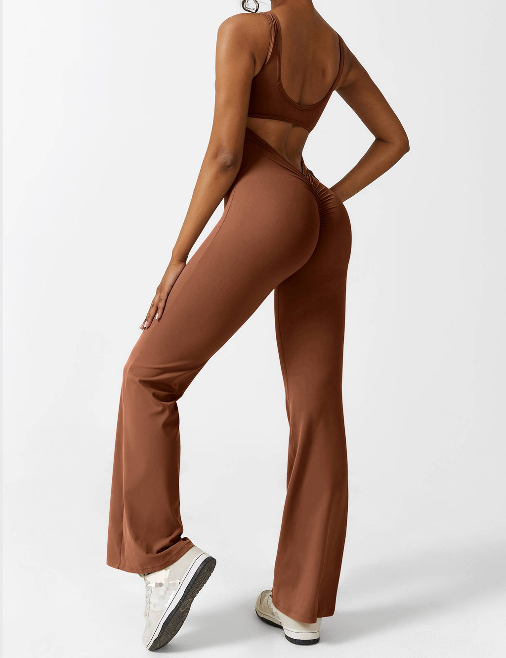 Dunkelblauer Flared Jumpsuit - Mia