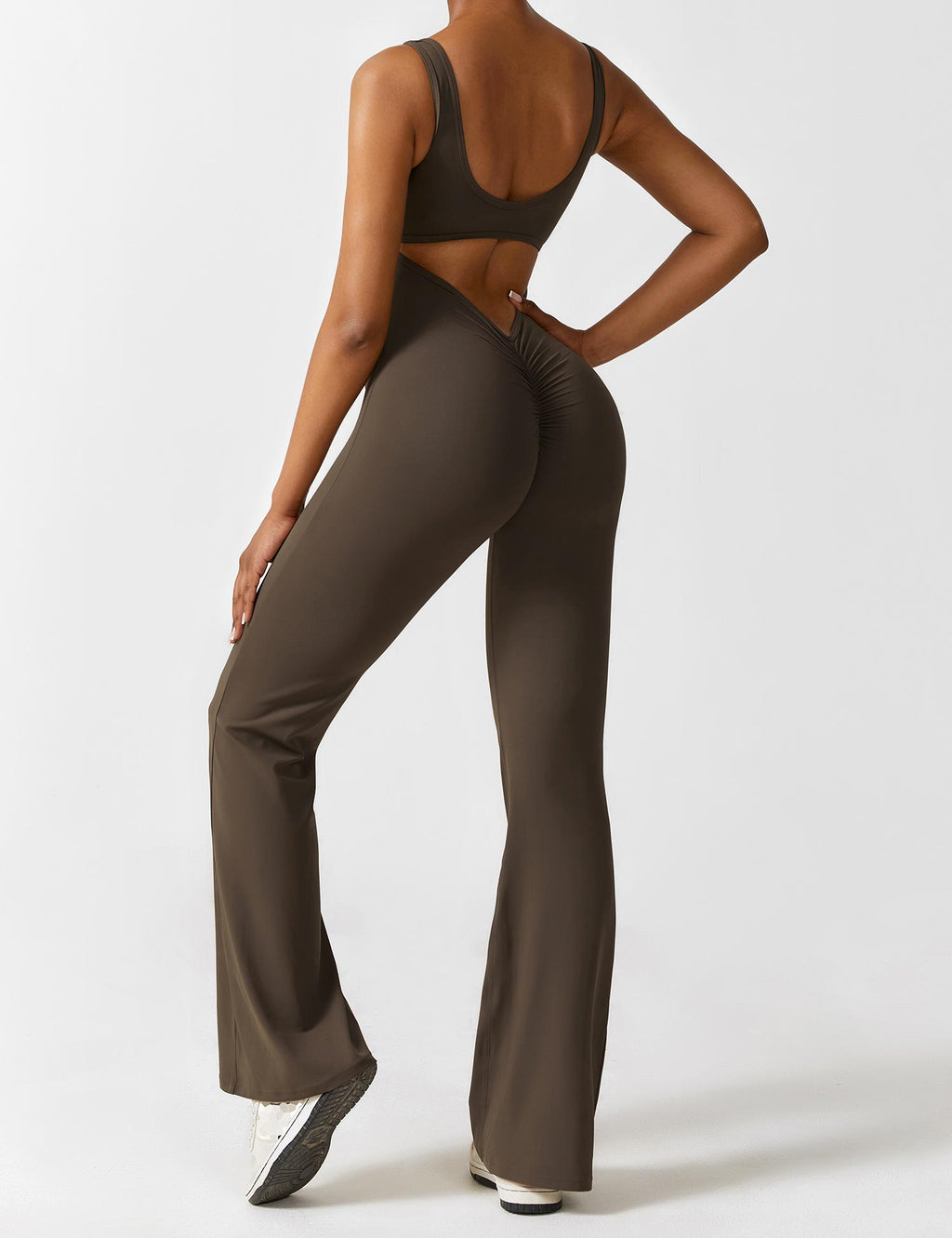 Dunkelblauer Flared Jumpsuit - Mia